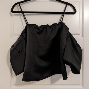 Black Off-Shoulder Aritzia Blouse, Size S